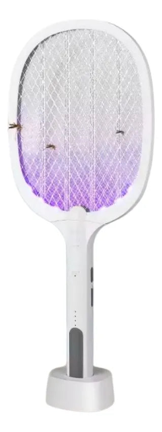 INSECTI-GUARD Raqueta Eléctrica con Luz Ultravioleta Matamosquitos