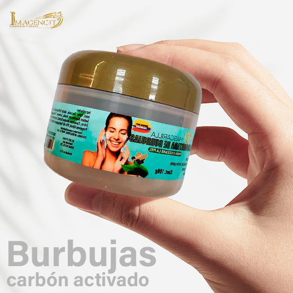 BurbuSkincare Mascarilla Carbonatada de Burbujas
