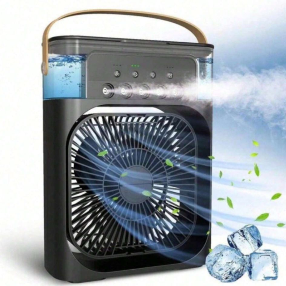 Mini Ventilador Aire Acondicionado Humidificador Led
