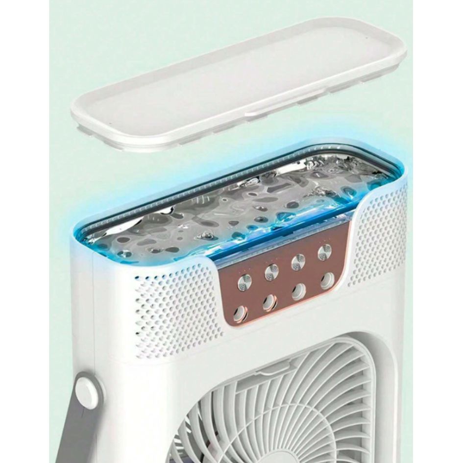Mini Ventilador Aire Acondicionado Humidificador Led