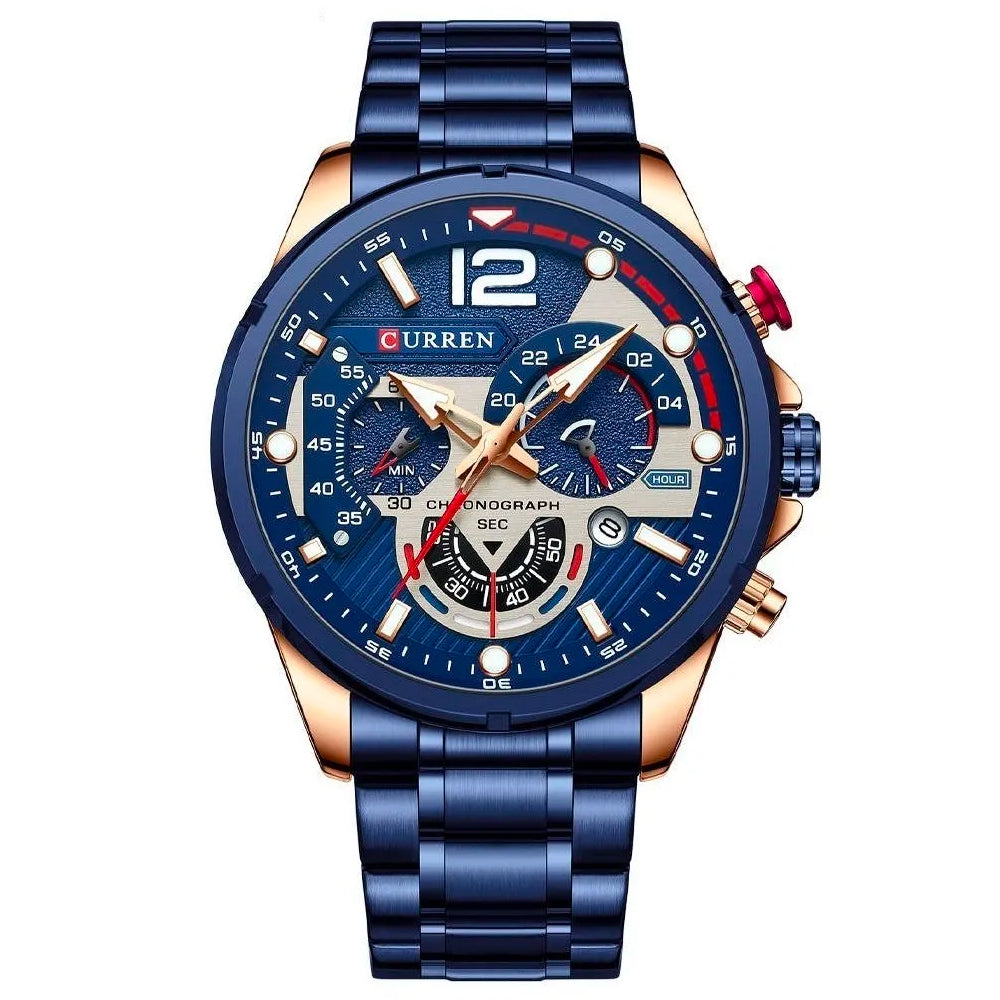 Reloj Curren 8395 Azul Cronó-Acero Inox