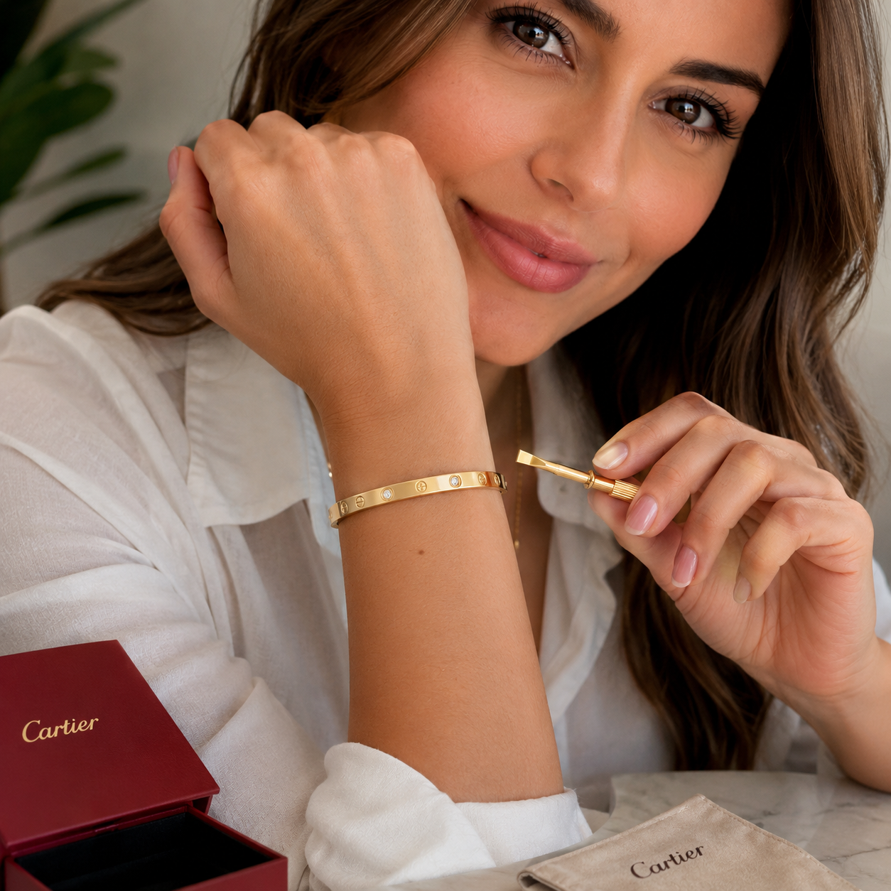 Élite 18K Brazalete Cartier