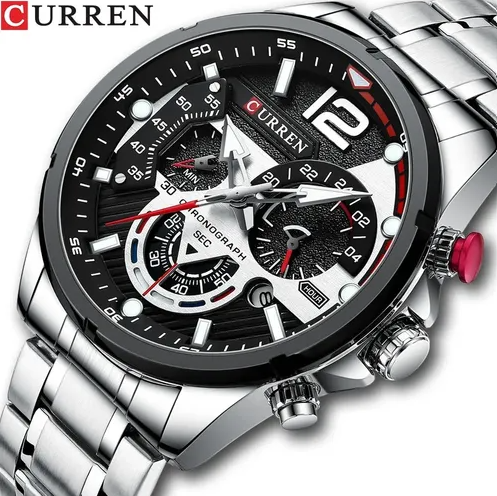 Reloj Curren 8395 Plateado - Acero Inox