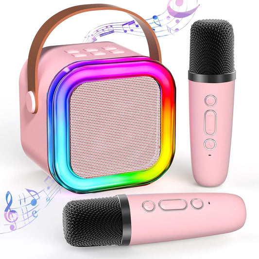 KaraokePartyBox Bocina Bluetooth con 2 Micrófonos