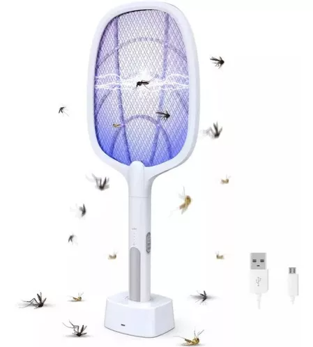 INSECTI-GUARD Raqueta Eléctrica con Luz Matamosquitos