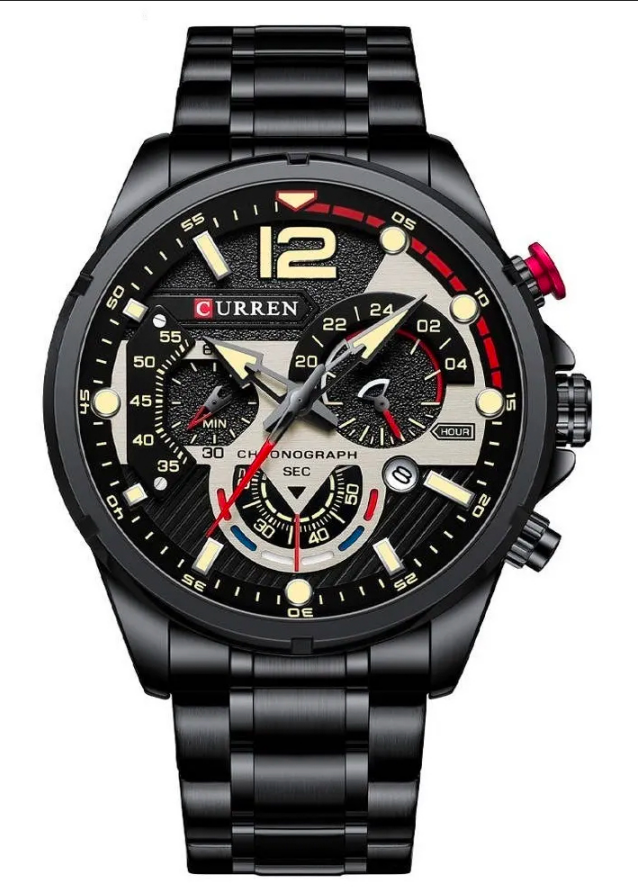 Reloj Curren 8395 Negro - Acero Inox