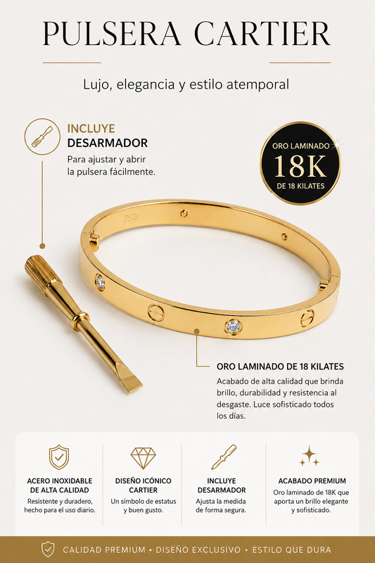 Élite 18K Brazalete Cartier