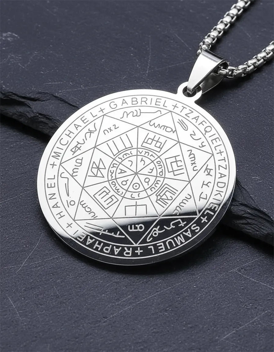 “Heptagrama Celestial – Amuleto de los 7 Arcángeles