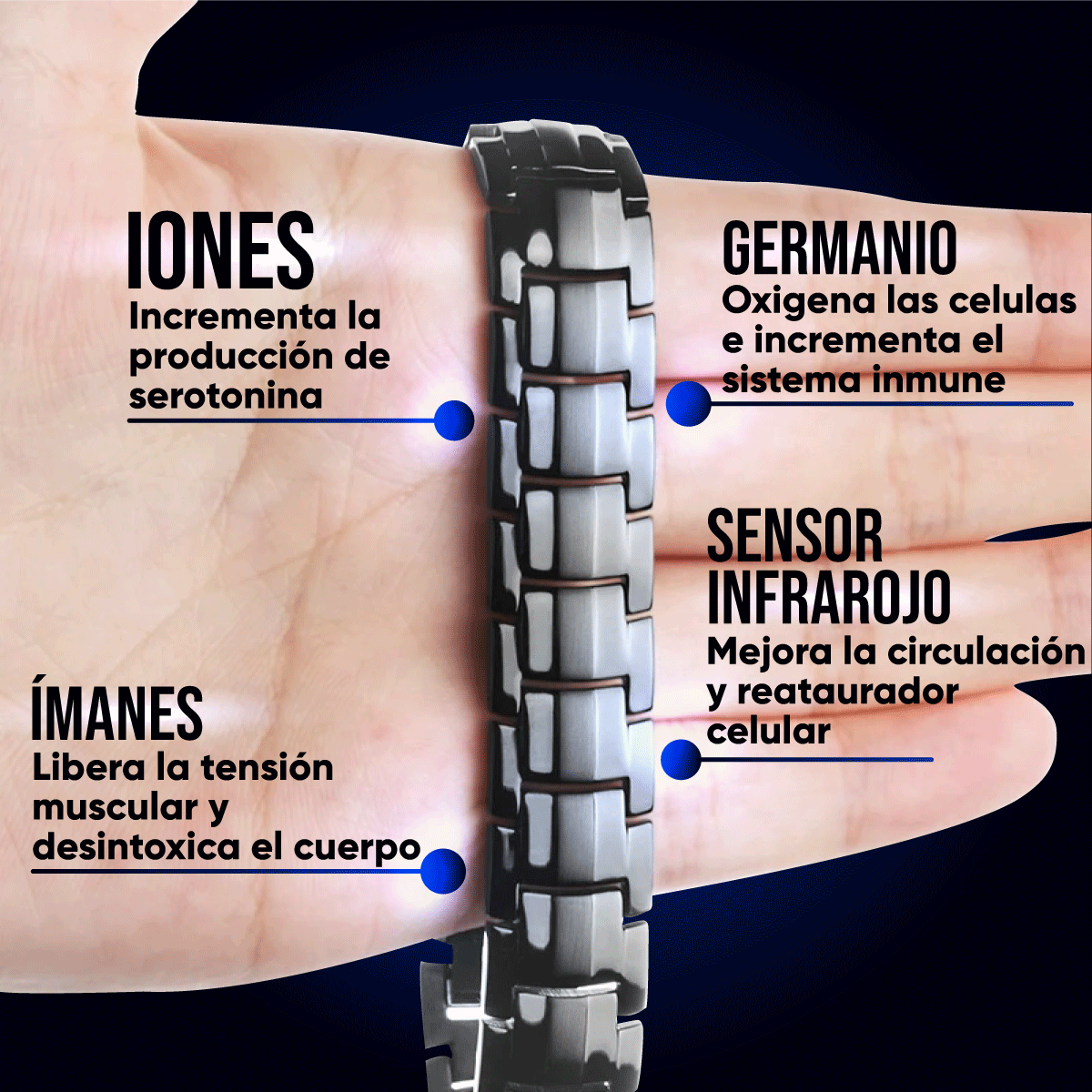 Pulsera magnética MANILLA XPRO MAGNET – CasaLeon