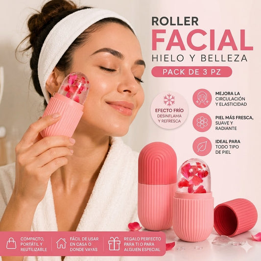 IceGlow Trio Pack - Pack de 3 Masajeadores Faciales de Hielo