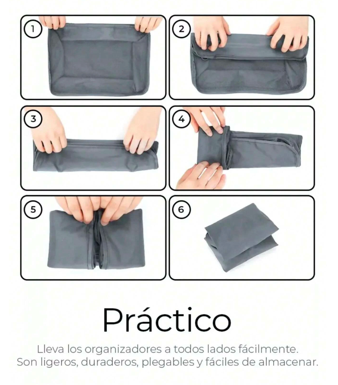 TravelMaster 8-in-1: Set Organizador de Maletas Impermeable