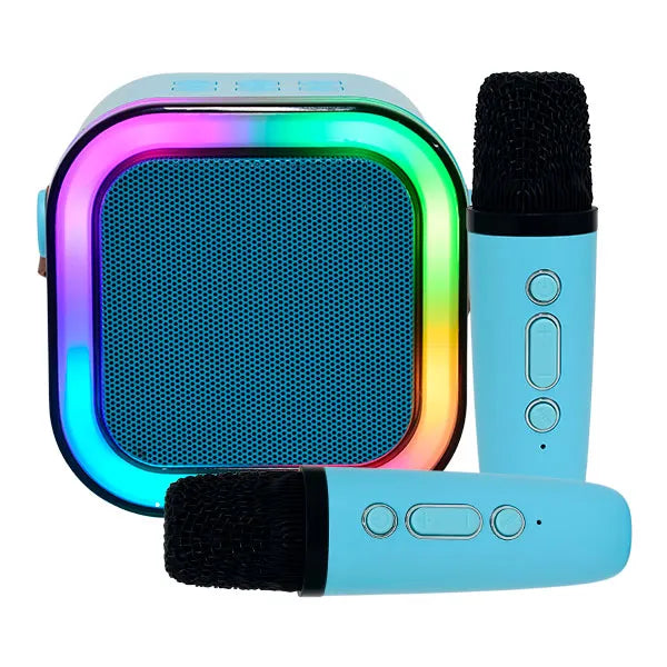 KaraokePartyBox Bocina Bluetooth con 2 Micrófonos