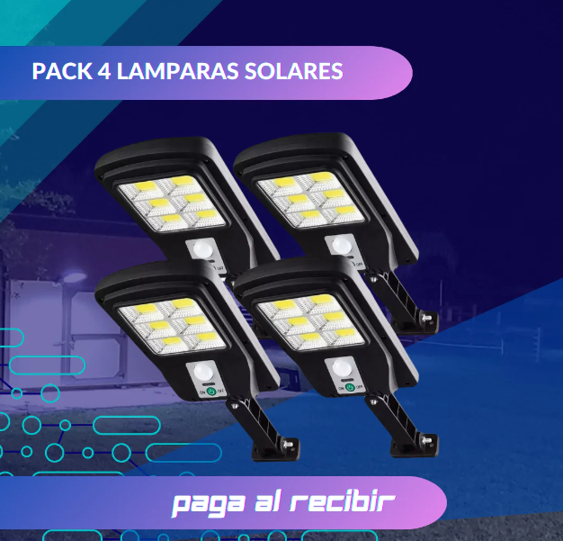 SOLARA Lámpara Solar con Sensor y Control Remoto