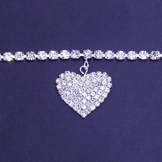Crystal Heart Anklet