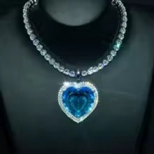 Collar Corazón del Océano  – Amor eterno en cada detalle